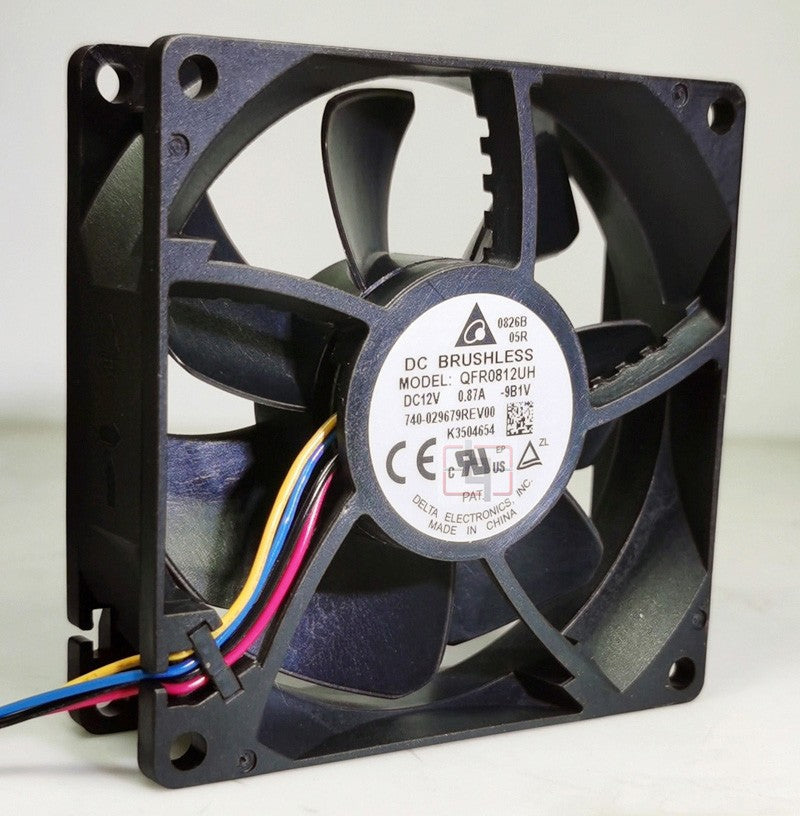 DELTA QFR0812UH 12V 0.87A 4wires cooling fan DELTA QFR0812UH 12V 0.87A 4wires cooling fan